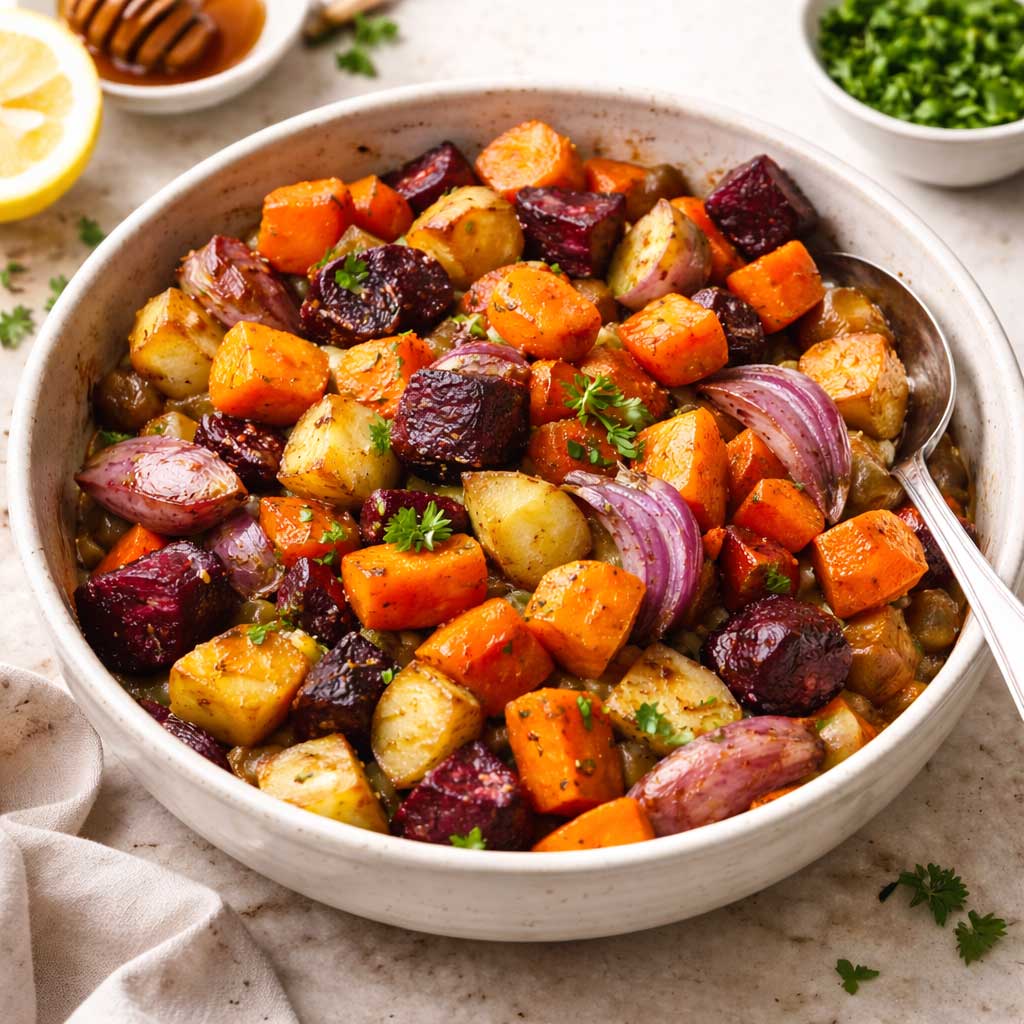 Honey-Roasted Root Vegetables