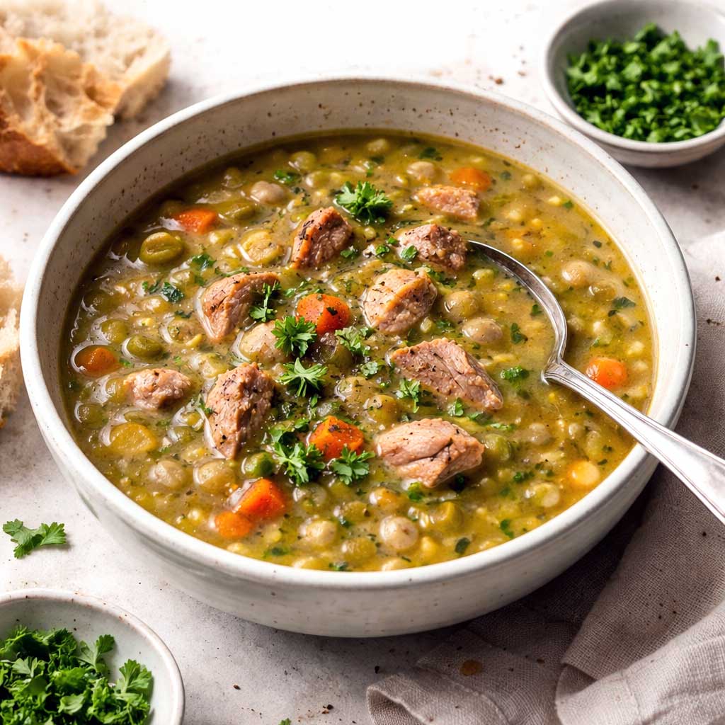 Smoked Turkey Split Pea Soup